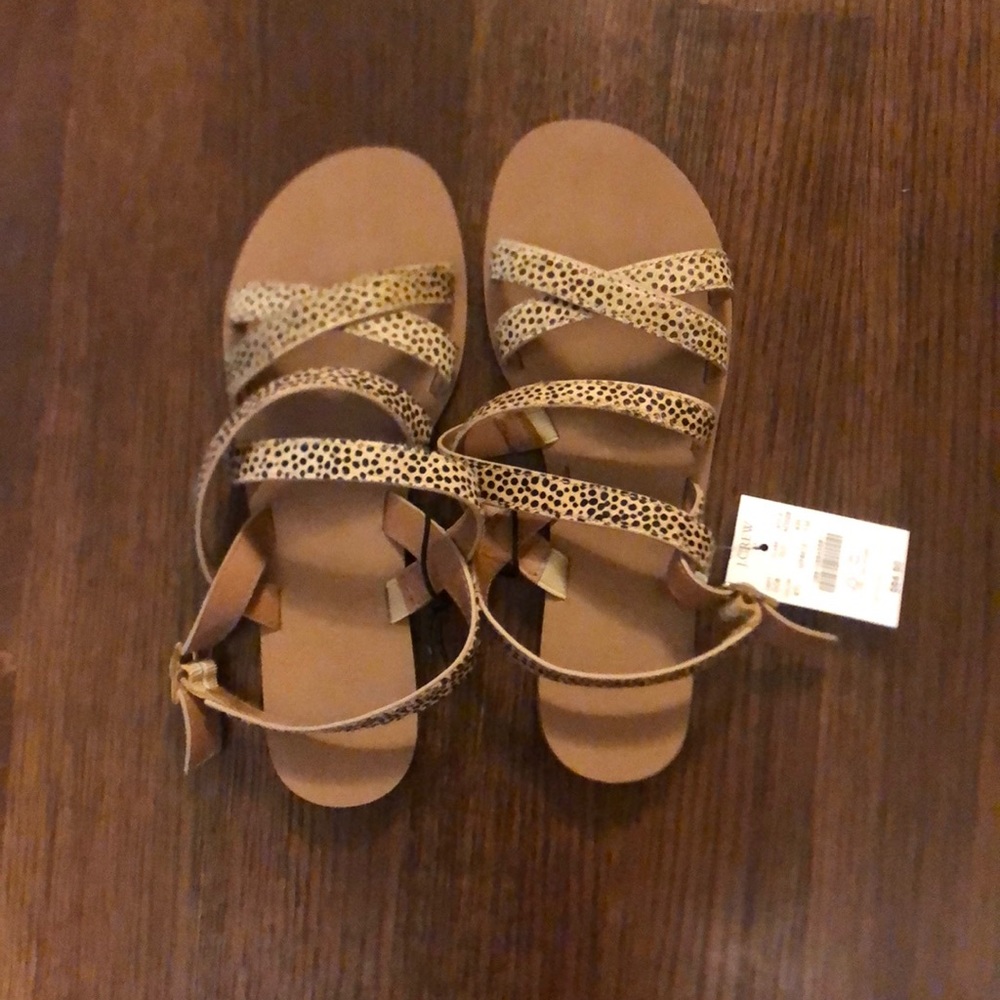 J. Crew animal print sandals